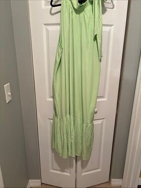 Ashley Stewart Light Green Maxi Dress Plus Size 26/28